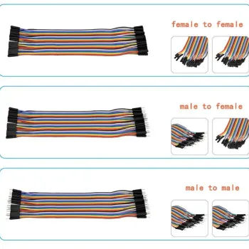 Fire Jumper M-M 40 pini 20 cm – Cabluri Breadboard pentru Arduino și Raspberry Pi