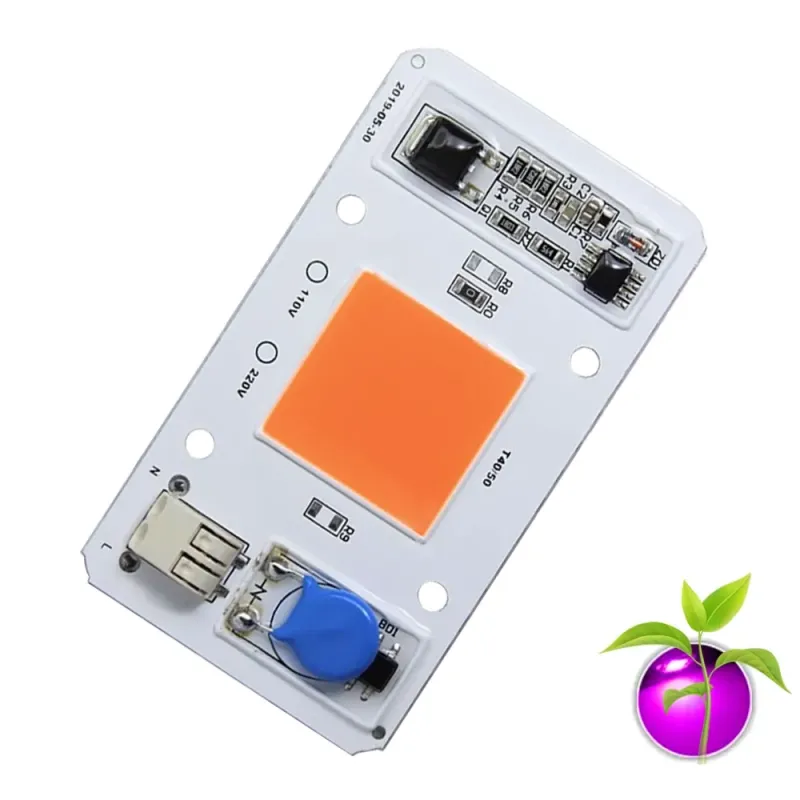 Modul LED de Putere 220V 50W cu Spectru Complet pentru Creșterea Plantelor 380–840nm Roz Modul LED de Putere 220V 50W cu Spectru Complet pentru Creșterea Plantelor 380–840nm Roz