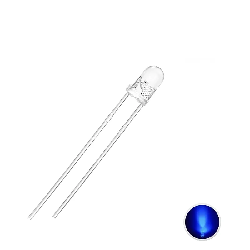 3mm Transparent Blue LED